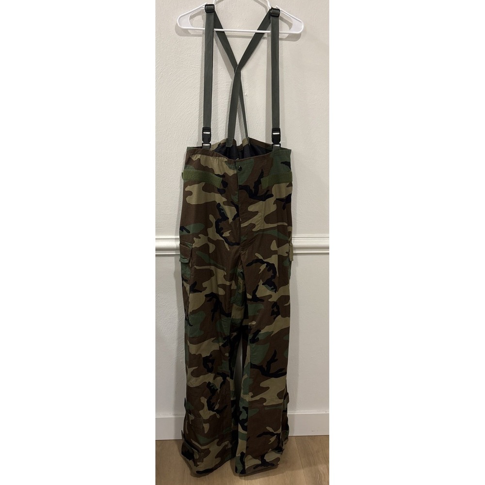 US Military Woodland‎ Camo Chemical Protective Overgarment Pants Medium Long